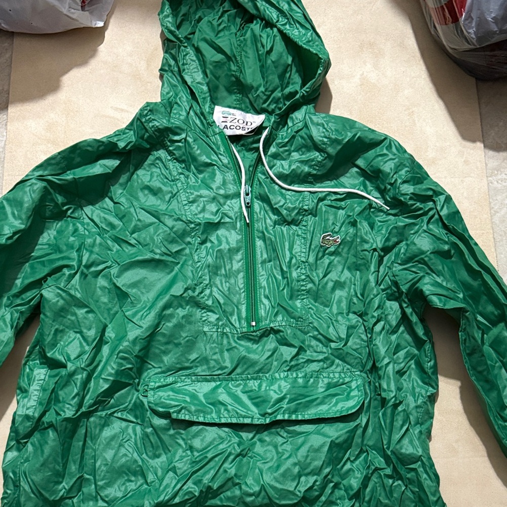 Lacoste Emerald Green Hooded Jacket